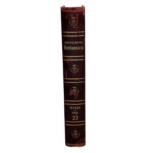 1959 Edition Encyclopedia Britannica Vtg HC Volume 22 TEXTILE to VASC Education